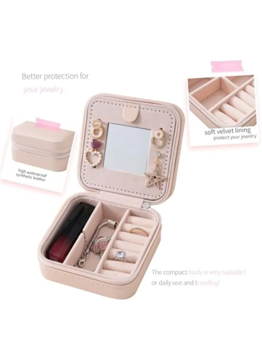 Travel jewelry case Travel jewelry box